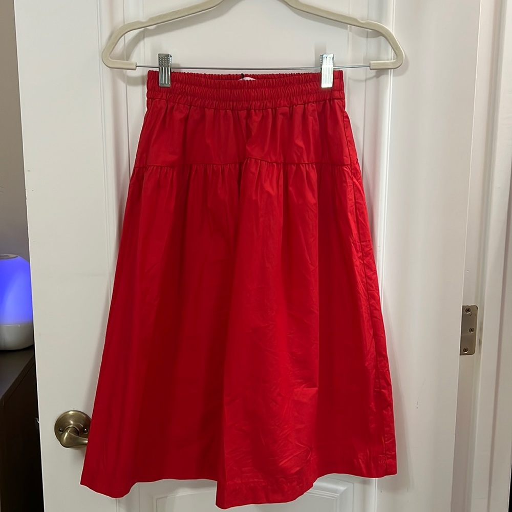 zara red long skirt- goes with matching top